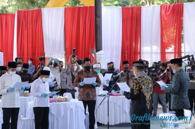 Bakal Calon Kepala Daerah se NTB Deklarasikan Komitmen Patuhi Protokol Kesehatan